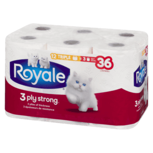 Wholesale Royale Bathroom Tissue 12TR=36R 3Pl Strong 248S (12Rolls)