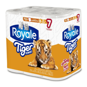 Wholesale Royale Tiger Paper Towels 6BR=7R 2Ply 42S FS (6Rolls)