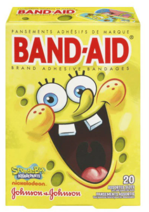 Wholesale Band-Aid Adhesive Bandages Sponge Bob(20')