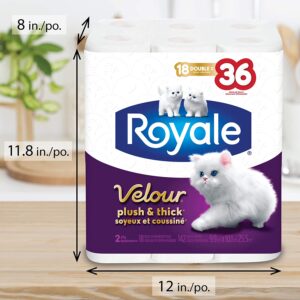Wholesale Royale Velour Bathroom Tissue 18DR=36R 2Ply 142S (18Rolls)