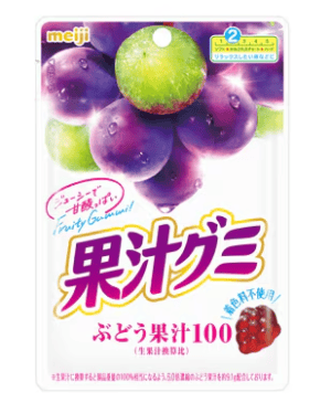 Wholesale Meiji Fruit Juice Gummy Grape
12Pk (54g)