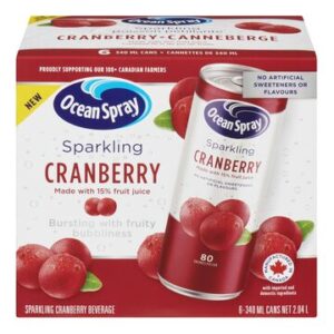 Wholesale Ocean Spray Sparkling Cranberry SSMP (6x340ml)