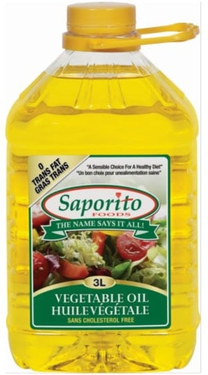 Wholesale Saporito Vegetable Oil (3L)