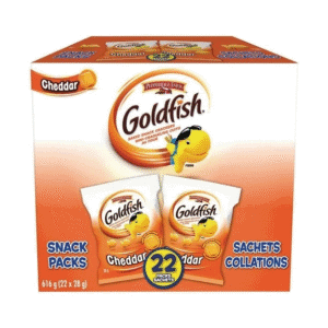 Wholesale Goldfish Baked Snack Pack Flavour Cheddar (22x28g)