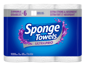 Wholesale Sponge Towels Ultra Pro 3DR=6R 2Ply 110s (3 Rolls)