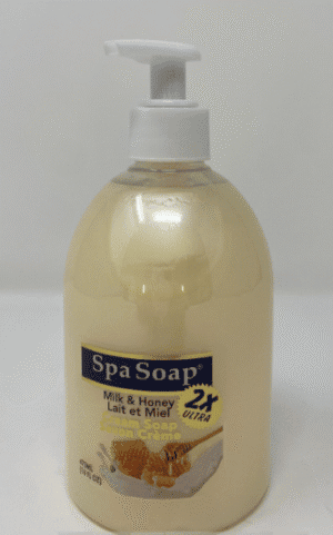 Wholesale SpaSoap 2x Ultra Pump Dispenser Milk & Honey (473ml)