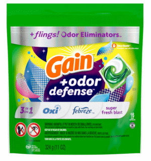Wholesale Gain Pods Flings Super Fresh Blast Oxi With Febreze 3in1 16 Pacs (324g)