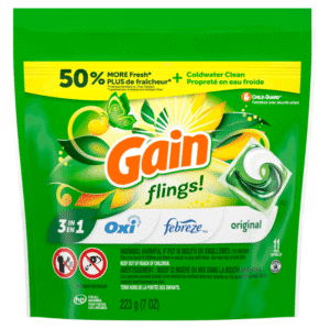 Wholesale Gain Pods Flings Original Oxi With Febreze 3in1 11 Pacs (223g)