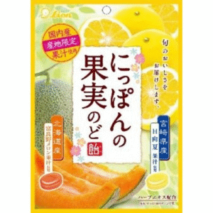 Wholesale Lion Confectionery Fruit Cough
Drop Furano Melon&Hyuhanatsu
(71g)