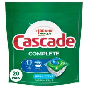 Wholesales Cascade Dishwasher Detergent
Complete Fresh Scent 20ct