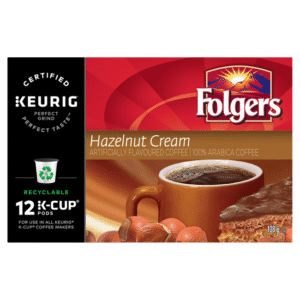 Wholesale Folgers Hazelnut Cream K-Cup
Coffee Pods 12ct (108g)