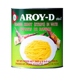 Wholesale Aroy-D Bamboo Shoot Strips In
Water (2950g)