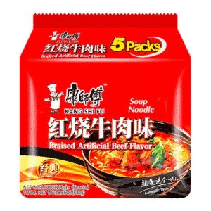 Wholesale Kang Shi Fu Braised Artificial BeefFlavour Soup Noodle(5x106g)