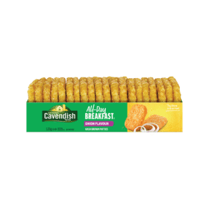 Wholesales Cavendish Classic Hash Brown Patties Flavour Onion 20ct (1.2Kg)