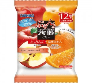 Wholesales Orihiro Konjac Jelly Fuji Apple & Unshu Orange 12P (240g)