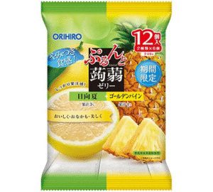 Wholesales Orihiro Konjac Jelly Hyuganatsu Citrus & Golden Pine 12P (240g)