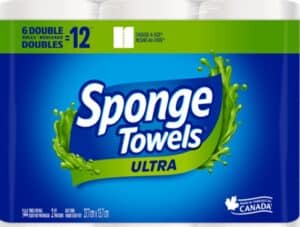 Wholesales Sponge Towels Ultra 6DR=12R 2Ply 144s (6 Rolls)