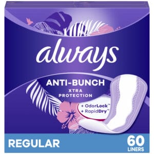 Wholesales Always Anti Bunch Xtra Protection Regular Liners (60ct)