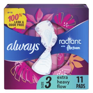 Wholesales Always Radiant Flexfoam Size 3 Pads (11ct)