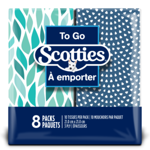 Wholesale Scotties FT To Go 8Pack 3Ply 10 Sheets (10s)