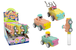 Wholesale Letime Candy Toy - Funny Press and Go Car (12x4g)