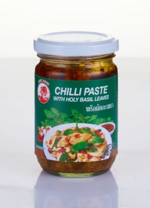Wholesale Cock Brand Chilli Paste with Holy Basil Leaves (200g)