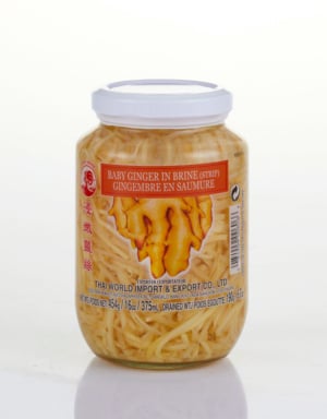Wholesale Cock Brand Baby Ginger Strips in Brine (454g)