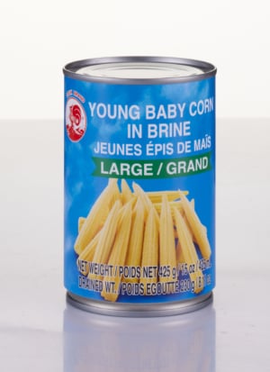 Wholesale Cock Brand Young Baby Corn In Brine Large (425g)