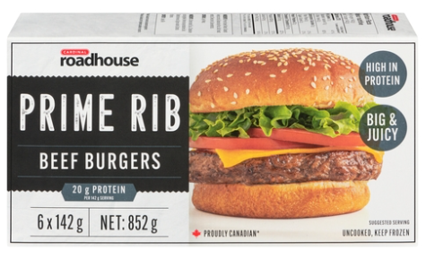 Wholesale Roadhouse Prime Rib Beef Burgers (852g)