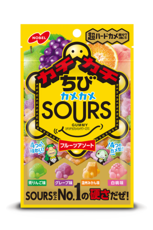 Wholesale Nobel Little Kamekame Sours Hard Gummy Fruit Assorted Flavor (70g)