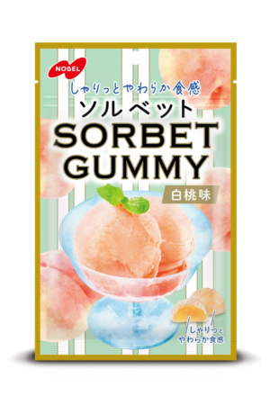 Wholesale Nobel Sorbet Gummy White Peach (50g)