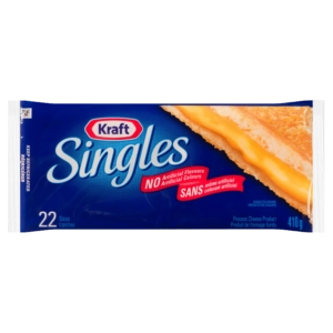 Wholesale Kraft Singles Thin Slice Cheese 22's (410g)