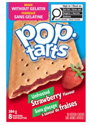 Wholesale Kellogg's Pop Tart UnFrosted Strawberry (384g)
