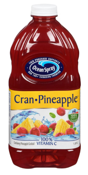 Wholesale Ocean Spray Cranberry Pineapple Cocktail (1.89L)
