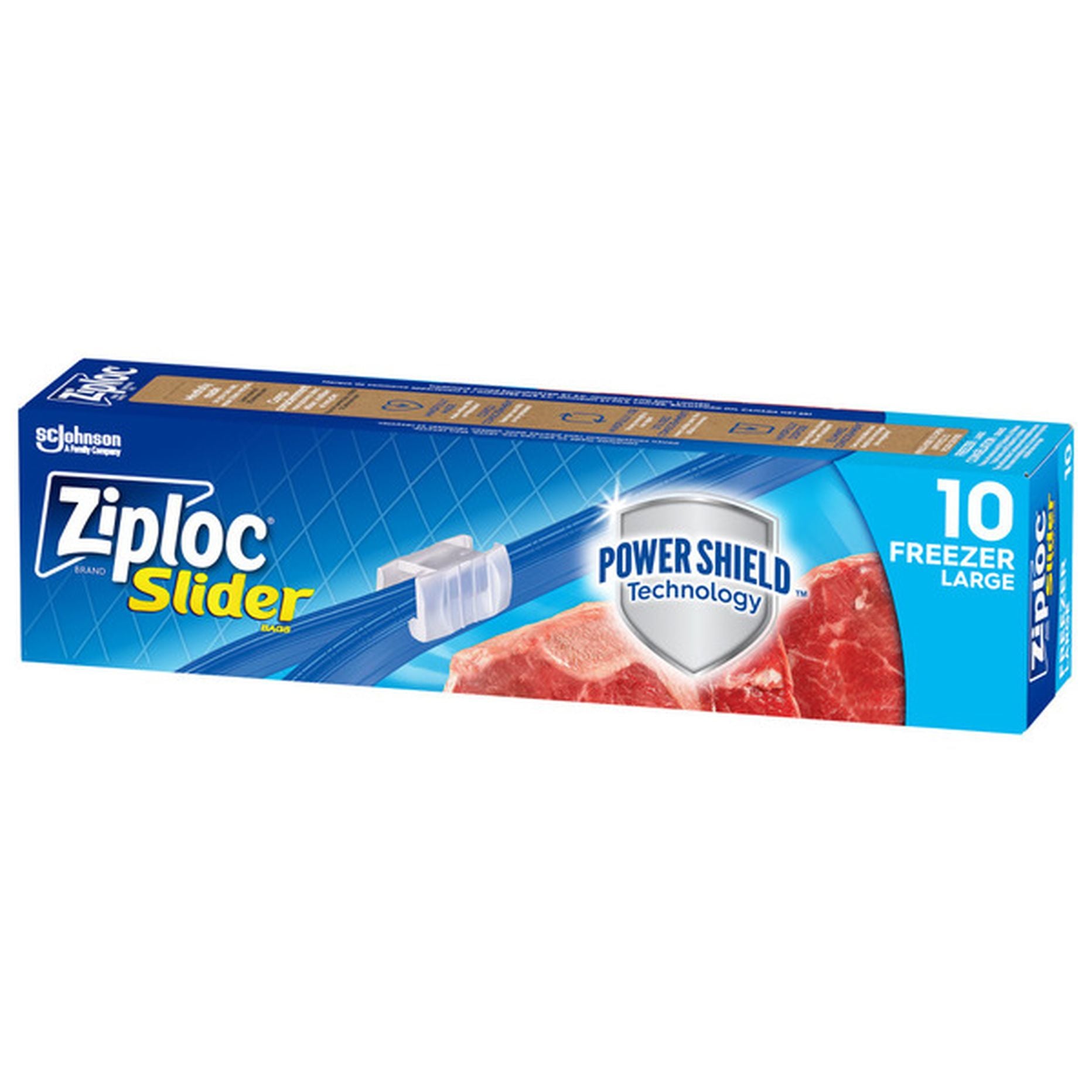 Wholesale Ziploc Brand Slider Bags Freezer Large (12x10ct)