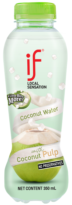 IF Coconut Water with Pulp 350 mL bottle